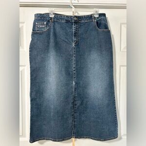U.S. polo assn. skirt woman size 24 jean denim modest